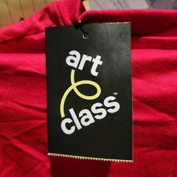 NWT Feliz Navidad Red Long Sleeve Graphic Tee Girl's XXL (18) Christmas Holiday - Picture 7 of 7